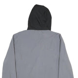 PUMA Mens Black & Grey Hooded Zip Jacket M Polyester Sportswear Casual Outerwear