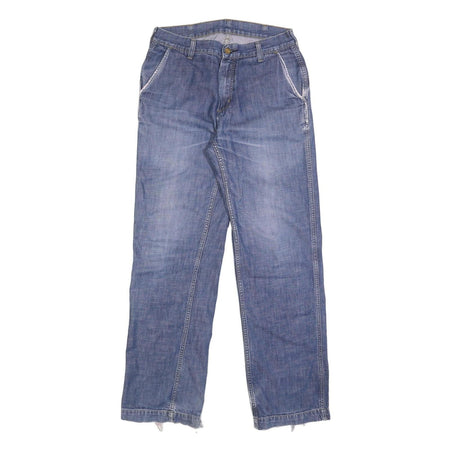 CARHARTT Mens Jeans Blue Regular Straight Denim Medium W32 L34 Durable Workwear