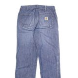 CARHARTT Mens Jeans Blue Regular Straight Denim Medium W32 L34 Durable Workwear