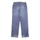 CARHARTT Mens Jeans Blue Regular Straight Denim Medium W32 L34 Durable Workwear