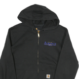 CARHARTT Mens Black Zip Up Hoodie M City Of Airdrie Arena Operations Workwear