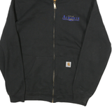 CARHARTT Mens Black Zip Up Hoodie M City Of Airdrie Arena Operations Workwear