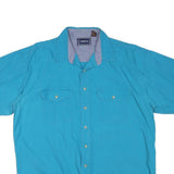 CORDOVA Mens Blue Shirt XL Cotton Blend Casual Button Up Pocket