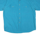 CORDOVA Mens Blue Shirt XL Cotton Blend Casual Button Up Pocket