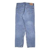 LEVI'S 505 Mens Jeans Blue Regular Straight Denim Medium W34 L32 Classic Zip