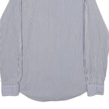 POLO RALPH LAUREN Mens Blue & White Striped Shirt M Classic Cotton Button-Down
