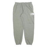 THE NORTH FACE Womens Joggers Grey Regular Tapered L W30 L28 Logo Print Cotton