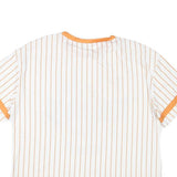 LOONEY TUNES Mens White & Orange Bugs Bunny Graphic T-Shirt S Short Sleeve Crew