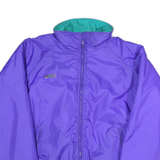 COLUMBIA Mens Purple Teal Reversible Jacket M Polyester Zip Plain Casual