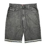 Red Ape Denim Shorts - 40W 12L Grey Cotton