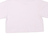 CHAMPION Womens Pink Crop T-Shirt M Short Sleeve Crew Neck Logo Graphic