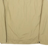 TIMBERLAND Mens Beige Cotton Blend Zip Jacket XL Plain Lightweight Workwear