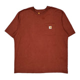 Carhartt T-Shirt - 2XL Red Cotton
