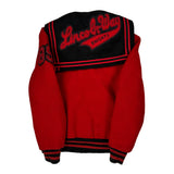 Lincoln Way Knights Delong College Varsity Jacket - Small Red Wool