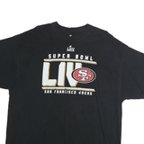 FANATIC Mens Black Super Bowl LIV Graphic T-Shirt XL Short Sleeve Crew Neck