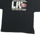 FANATIC Mens Black Super Bowl LIV Graphic T-Shirt XL Short Sleeve Crew Neck