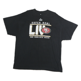 FANATIC Mens Black Super Bowl LIV Graphic T-Shirt XL Short Sleeve Crew Neck