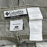 Columbia Cargo Shorts - 34W 9L Khaki Cotton