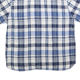 LEVI'S Mens Blue & White Checked Linen Blend Shirt XL Casual Summer Light