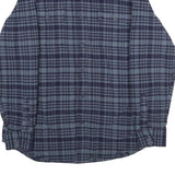 REDMOND Mens Blue & Navy Check Shirt M Cotton Long Sleeve Casual Classic
