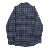 REDMOND Mens Blue & Navy Check Shirt M Cotton Long Sleeve Casual Classic