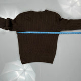 Polo By Ralph Lauren Cable Knit Sweater - Medium Brown Cotton