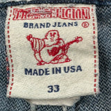 True Religion Contrast Stitch Jeans - 36W 28L Blue Denim