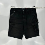 Ecko Unltd Cargo Shorts - 34W 10L Black Cotton