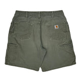 Carhartt Carpenter Shorts - 32W US 10 Green Cotton
