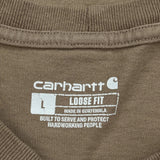 Carhartt T-Shirt - Large Brown Cotton