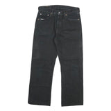 LEVI'S 501 Mens Black Regular Jeans Denim W32 L28 Classic Button Fly
