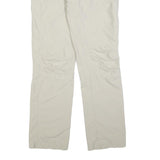 EP Womens Polyester Blend Cream Regular Fit Straight Leg Trousers W32 L32 Casual