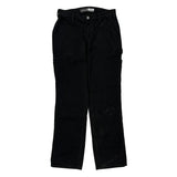 Carhartt Carpenter Trousers - 28W UK 8 Black Cotton