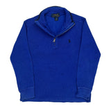 Age 8 Polo By Ralph Lauren 1/4 Zip - Small Blue Cotton