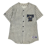 Vintage Milwaukee Brewers Majestic Mlb Jersey - Medium Grey Polyester