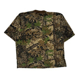 Vintage Mossy Oak Camo T-Shirt - Large Brown Cotton