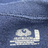 Fruit Of The Loom Sweatshirt - XL Navy Cotton