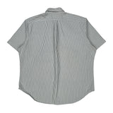 Ralph Lauren Striped Short Sleeve Shirt - 2XL Blue Cotton