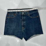 Levis Denim Shorts - 34W 9L Blue Cotton