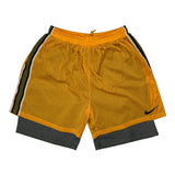 Nike Contrast Stitch Sport Shorts - Large Gray Nylon