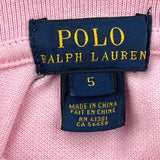 Age 5 Polo By Ralph Lauren Polo Shirt - XS Pink Cotton