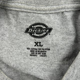 Adams Bickel Dickies Long Sleeve T-Shirt - XL Grey Cotton Blend