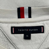 Tommy Hilfiger Spellout Sweatshirt - XL Cream Cotton