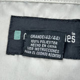 No Boundaries Checked Flannel Shirt - Large Green Polyester