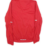 NIKE Mens Red Zip Jacket S Polyester Blend Plain Reflective Sport Hooded