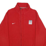 NIKE Mens Red Team USA Olympic Jacket XL Polyester Zip Fair Isle Sportswear
