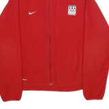 NIKE Mens Red Team USA Olympic Jacket XL Polyester Zip Fair Isle Sportswear