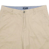NAUTICA Mens Shorts Beige Casual Plain L W34 Chino Cotton Summer