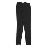 LEVI'S 721 Womens Jeans Black Slim Skinny Denim W26 L32 Stretch Cotton Blend