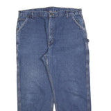 CARHARTT Mens Jeans Blue Relaxed Straight Denim Medium W42 L32 Workwear Utility